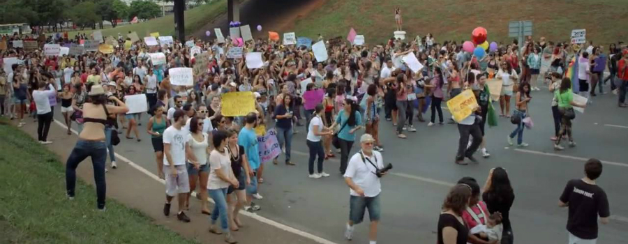 Dácia Ibiapina fala a respeito de filme sobre protestos no DF; veja vídeo